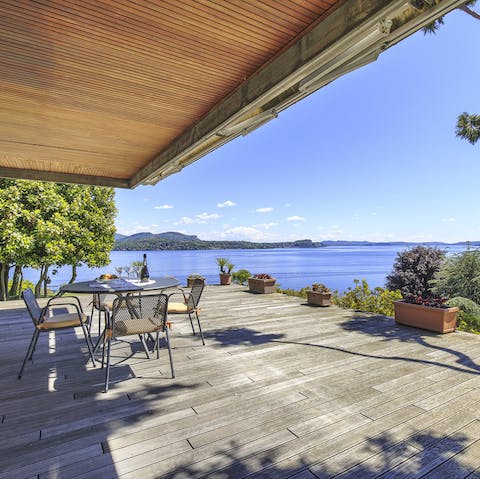 Wake up to views across Lake Maggiore