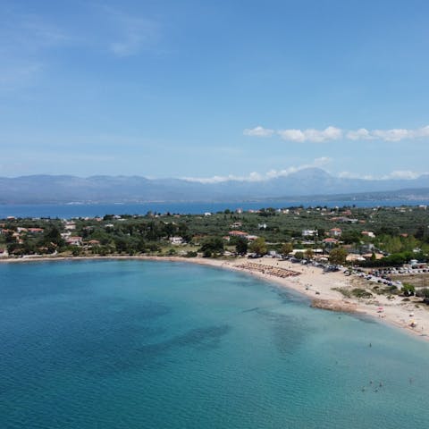 Experience the ethereal landscapes of Zekanthos with gorgeous beaches just a short drive away