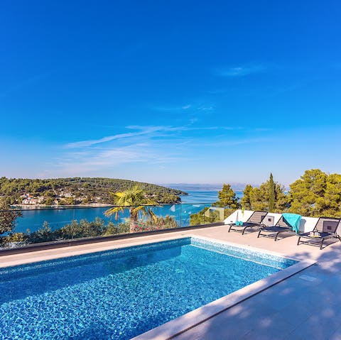 Dive into the private pool