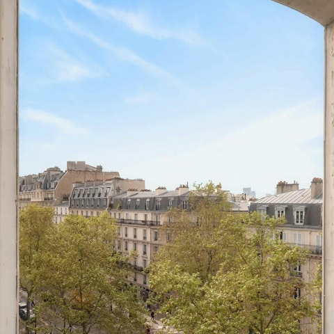 Take in the views of the typically Parisian architecture