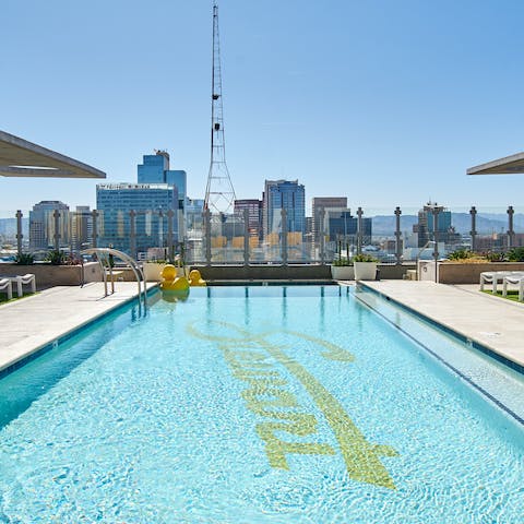 Spend a lazy afternoon lounging poolside