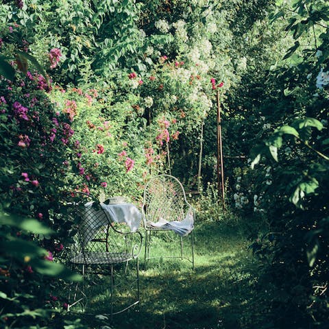 Enjoy a cup of tea in your own secret garden