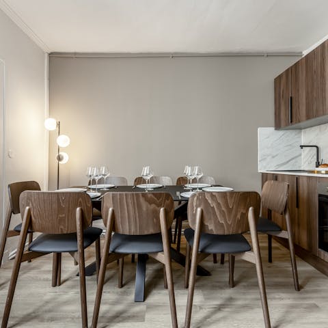 Enjoy a meal with loved ones after exploring the City of Light