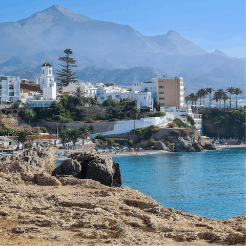 Spend afternoons on Burriana Beach, just 400 metres away