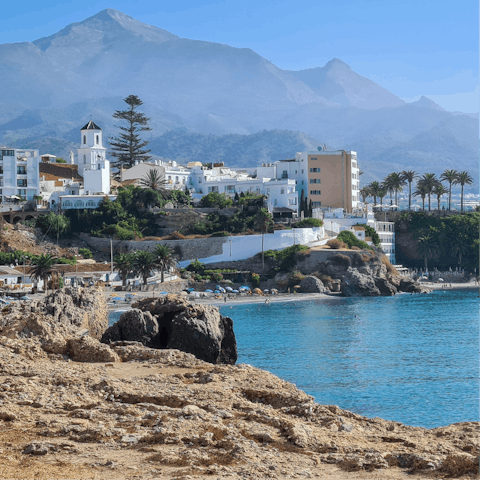 Spend afternoons on Burriana Beach, just 400 metres away