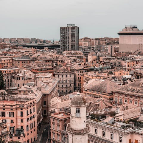 Take a day trip to Genoa, an easy drive from the villa