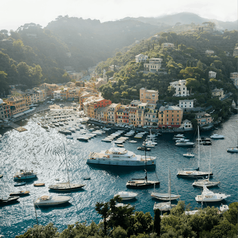Fall for the charms of nearby Portofino
