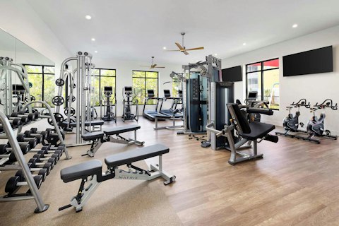Uplift your stay with a workout in the fitness studio