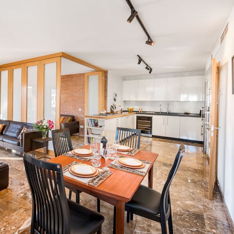 Whip up fantastic feasts and dine in together