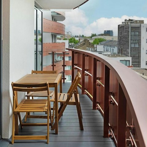 Spend summer days relaxing on the balcony