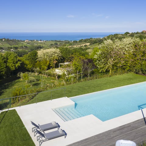Soak up the views from the infinity pool