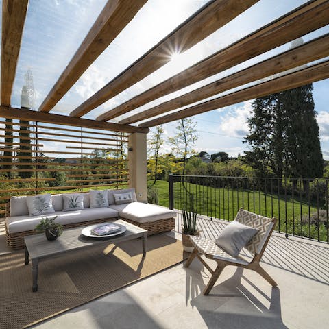 Enjoy some downtime in the outdoor lounge
