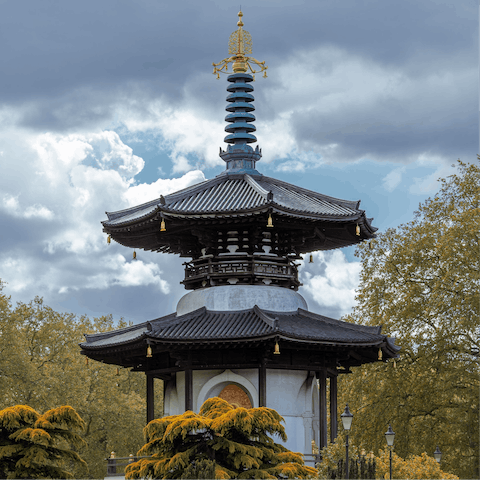 Walk to Battersea Park in a matter of minutes and enjoy a picnic lunch