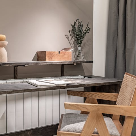 Find space to do some work with three desks in the bedrooms
