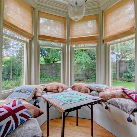 Spend quality time with loved ones in the picturesque window seat