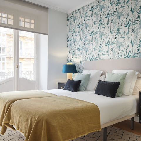 Wake up and sip your coffee on the balcony