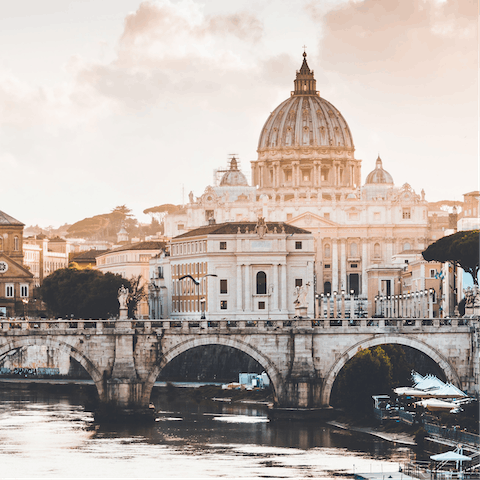 Experience the awe and wonder of Rome from the central Pigna district