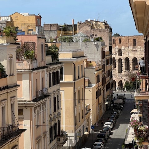 Take in the vistas of this Roman neighbourhood