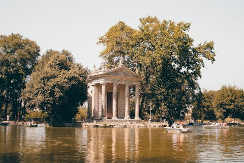 Explore Rome's beloved Villa Borghese park, with fountains, lakes, and museums