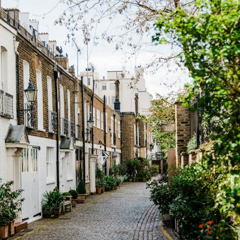 Enjoy a morning stroll through the heart of Chelsea