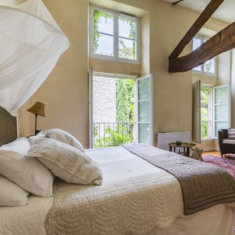 Get a good night's rest in the elegant and comfy bedrooms