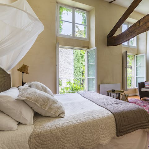 Get a good night's rest in the elegant and comfy bedrooms