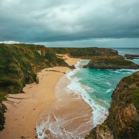 Visit the northwestern coast to go for hikes or catch some waves