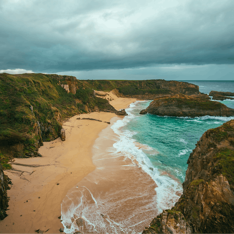 Visit the northwestern coast to go for hikes or catch some waves