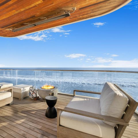 Be inspired by the beautiful views while relaxing on the terrace