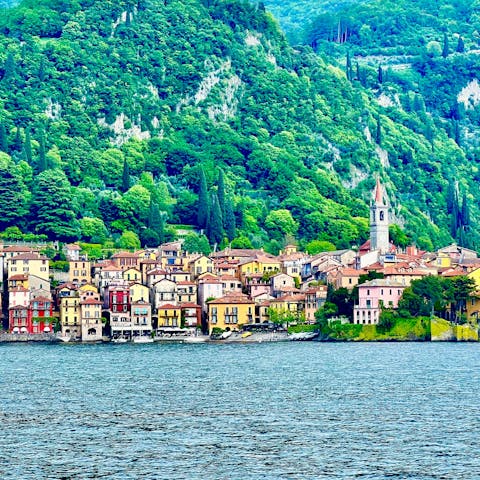 Visit beautiful Varenna, 3 kilometres away