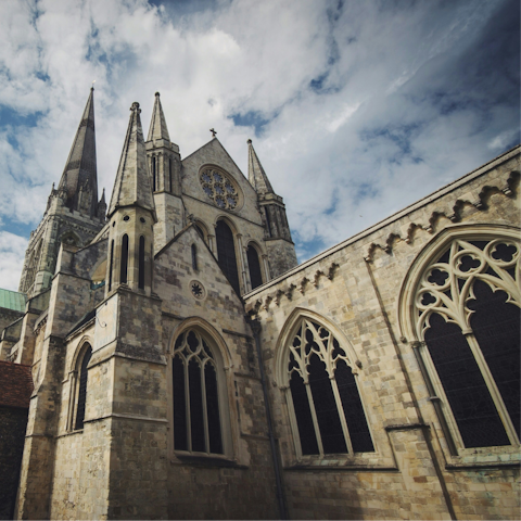 Visit the historic city of Chichester – a five-minute drive away