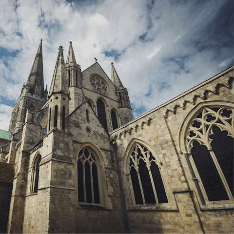 Visit the historic city of Chichester – a five-minute drive away