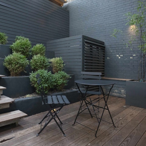 Enjoy drinks outside on the private terrace