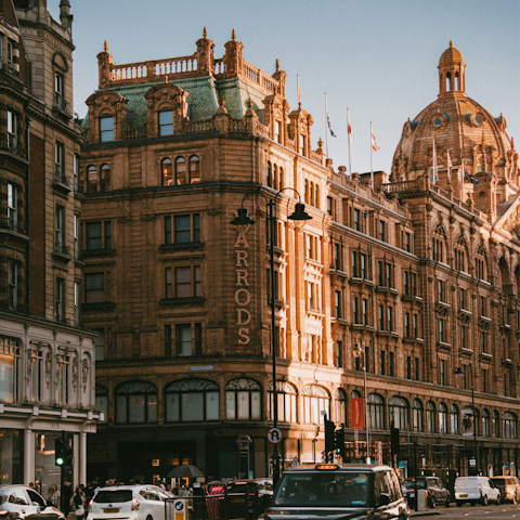 Explore luxury shopping in Knightsbridge