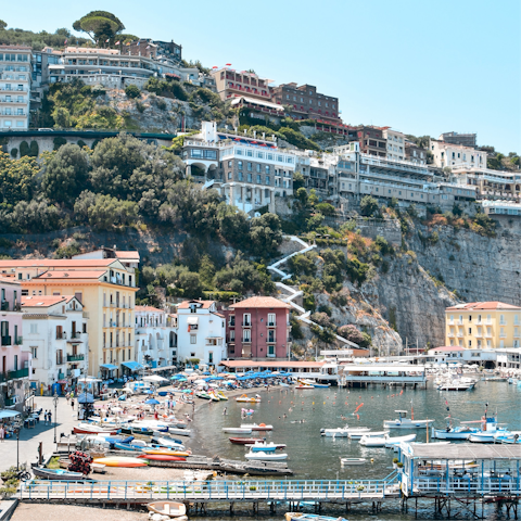 Ask your host to book a boat trip from Sorrento's harbour