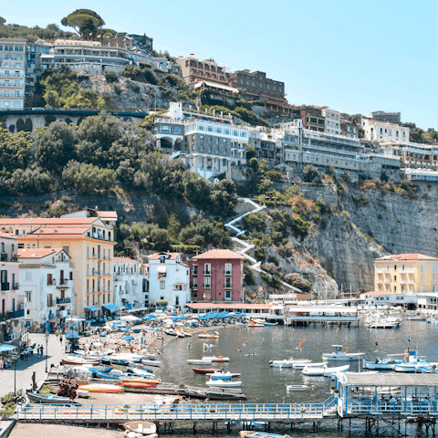 Ask your host to book a boat trip from Sorrento's harbour