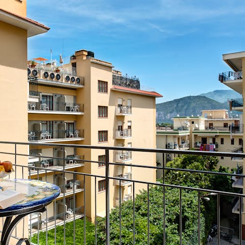 Chase the Sorrento sunshine from one of two balconies