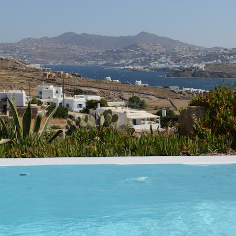 Gaze at incredible mountain views while you cool off in your private outdoor pool