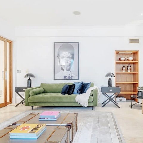 Curl up on the sofa with a cosy blanket after a day wandering the city