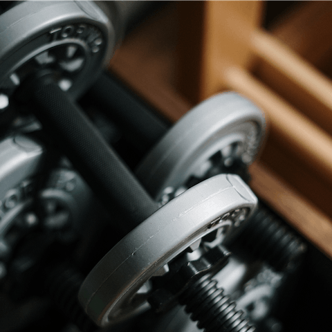 Work up a sweat in the shared on-site fitness centre