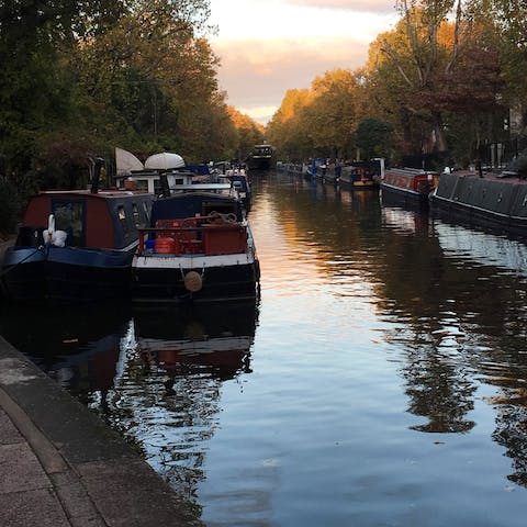 Take a twenty-minute walk along the canal to Little Venice