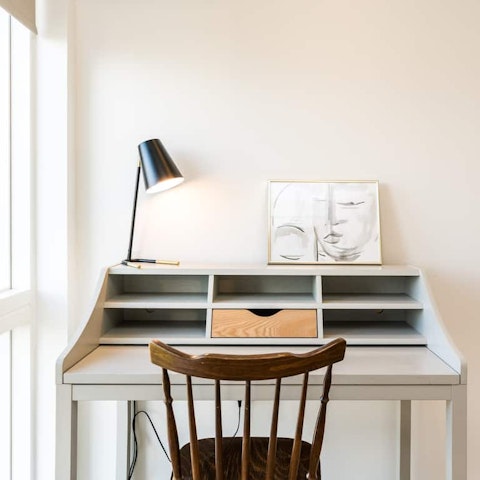 Work from home at one of two desks here