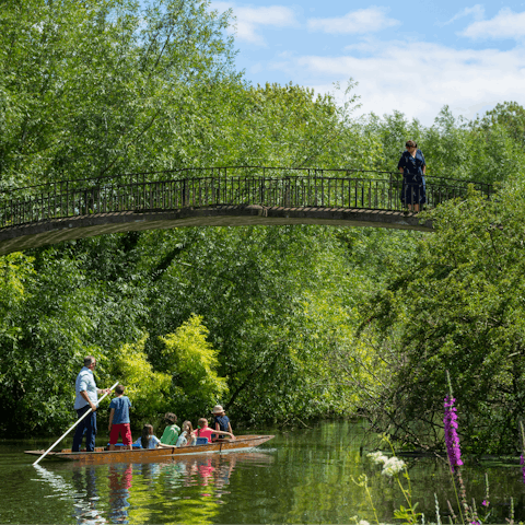 Spend an afternoon punting along the river
