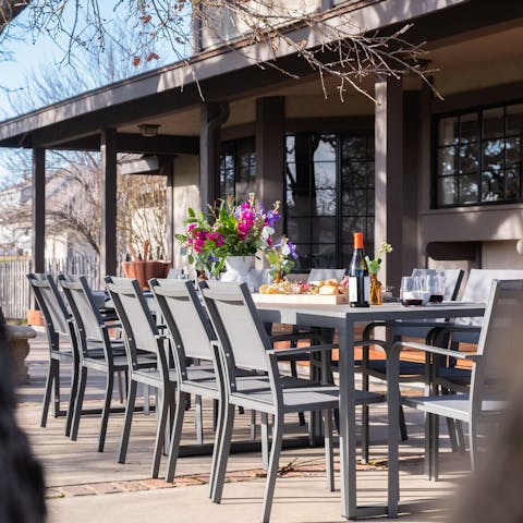 Eat alfresco on the terrace