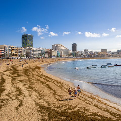 Walk out of your home onto the urban beach