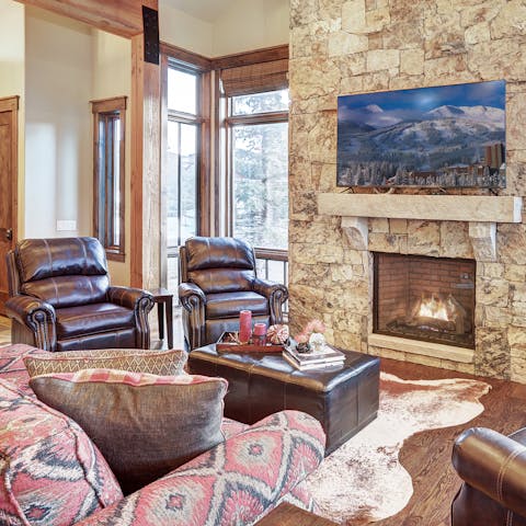 Get cosy in front of the fire on a winter evening