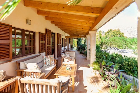 Enjoy a jug of sangria on the terrace as the sun begins to go down