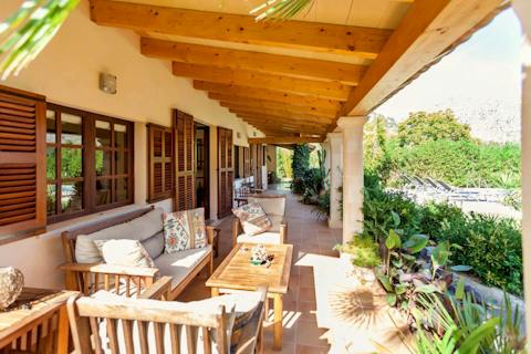 Enjoy a jug of sangria on the terrace as the sun begins to go down