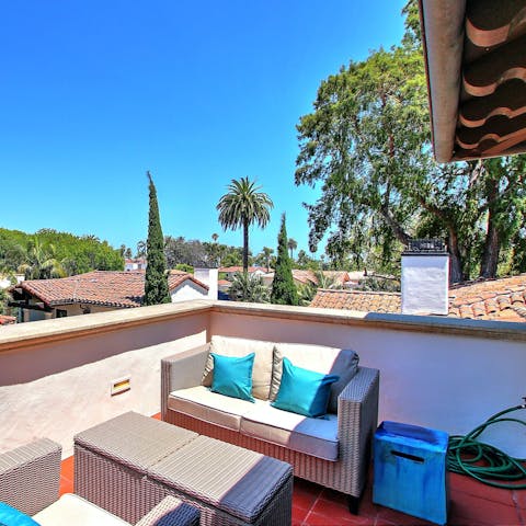 Chill out in the California sun on the patio