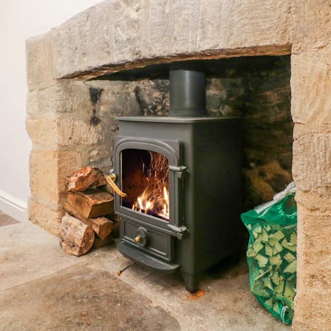 Curl up in front of the fire when the air turns chilly